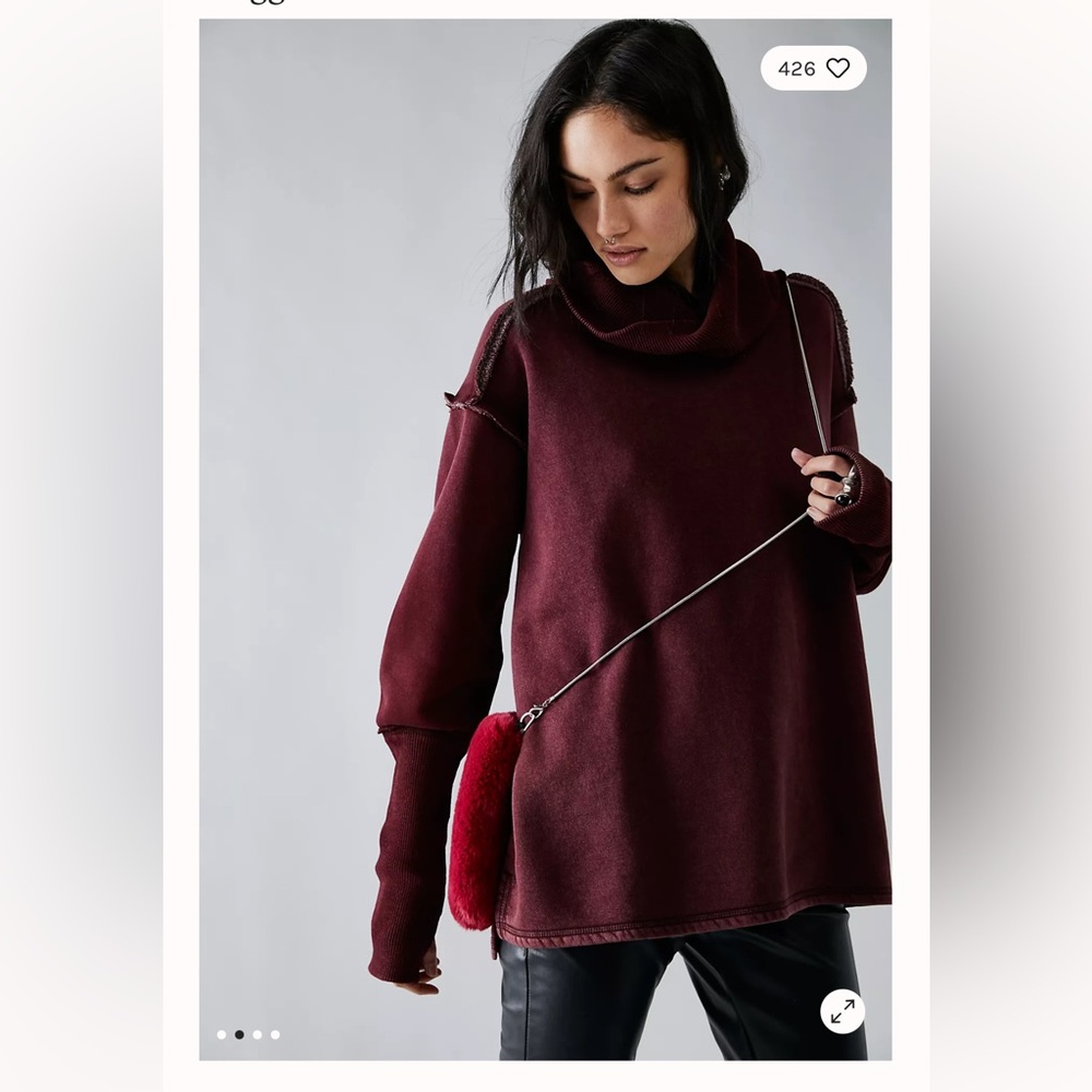 Free People - Maggie Turtle Sweatshirt/Turtleneck